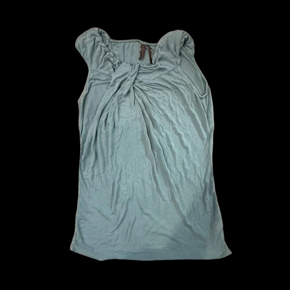 EUC Super Soft Kische Large cotton Blend sleeveless top light blue Comfy Large